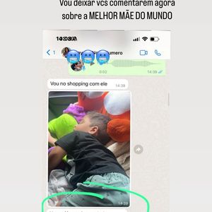 Pai do filho de Rayane Figliuzzi expôs prints de conversas com a ex