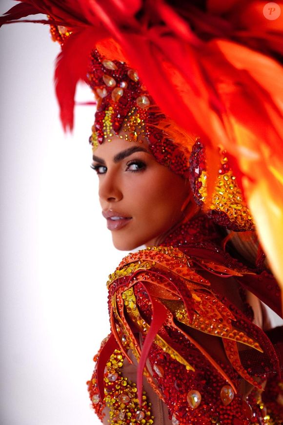 'Minha fantasia é ousada, vibrante e simbólica. É uma proposta bem diferente de tudo que já usei', disse Erika