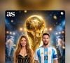 Shakira compartilhou uma foto ao lado de Messi e agitou a web
