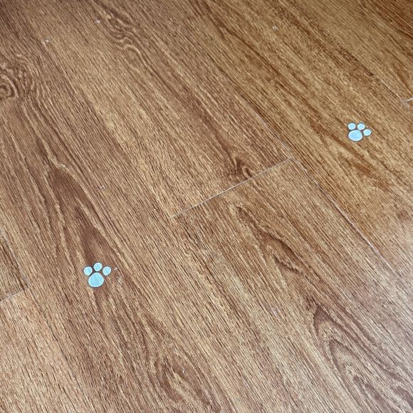 Nesta Páscoa, Mavie seguiu as pegadas do coelhinho...