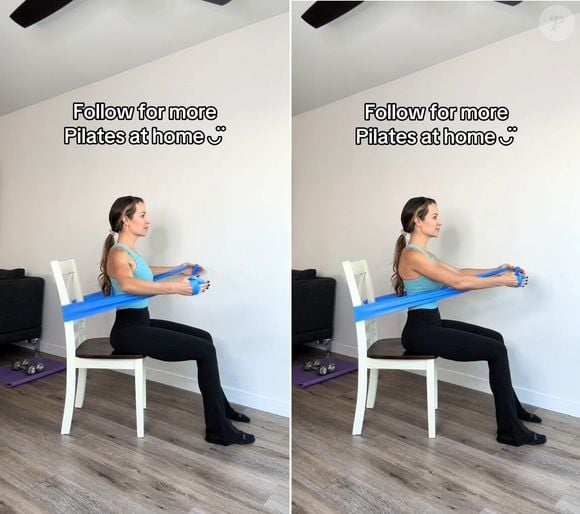 Pilates na cadeira: 4 exercícios que ajudam a combater a perda de massa muscular após os 50