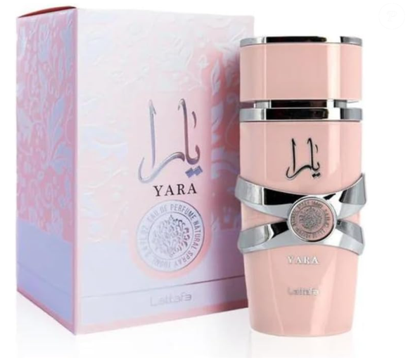 O famoso perfume feminino árabe Yara, da Lattafa.