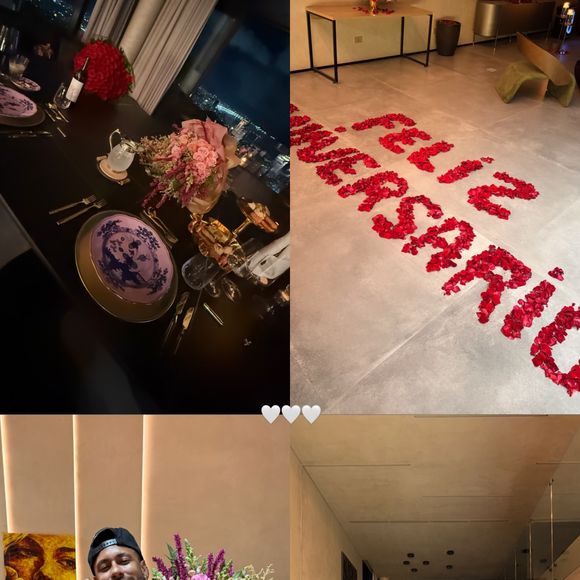 Grávida da 2ª filha, Bruna Biancardi ganhou flores e surpresas de Neymar