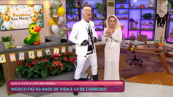 Participação de Supla marca manhã especial e rende interação divertida ao vivo