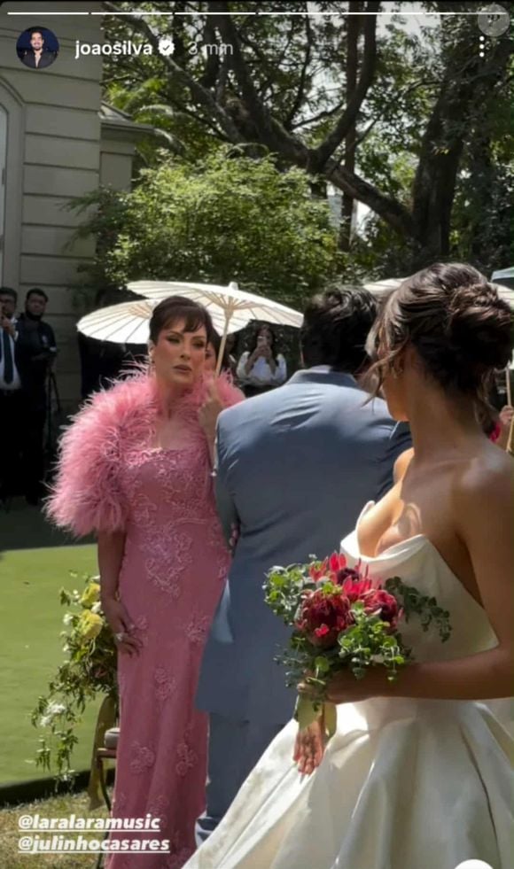 No entanto, quem também roubou a cena foi Magda Colares, ex-esposa de Faustão e mãe de Lara Silva