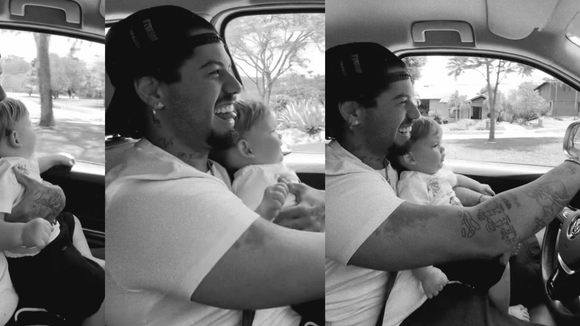 'Velocidade permitida…': assessoria de Zé Felipe explica vídeo polêmico em que cantor dirige com o filho de 1 ano no colo