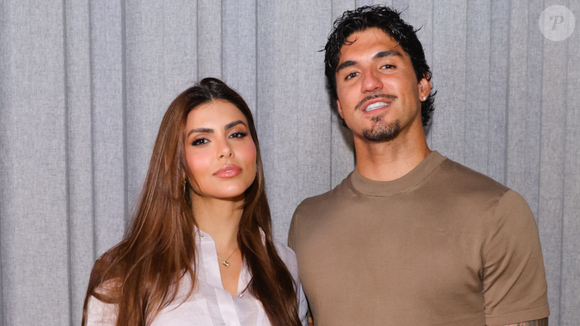 Quem também atiçou a curiosidade do público em nome do marketing foi o casal Gabriel Medina e Isabella Arantes