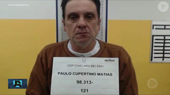 Depois de preso, a aparência de Paulo Cupertino mudou consideravelmente: assim estava o comerciante sem barba na cadeia