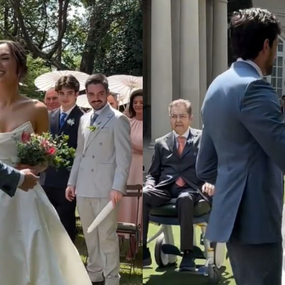 Faustão surgiu em cadeira de rodas no casamento da filha Lara Silva em 20 de setembro de 2025; foi primeira aparição após transplante de fígado, retransplante de rim, e internação de três meses