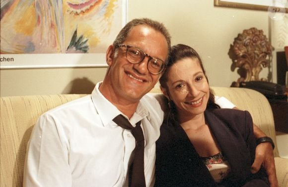 Bia Nunnes com Ricardo Petraglia, seu parceiro de cena na novela História de Amor