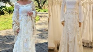 'Uma verdadeira joia de afeto': estilista do novo vestido de noiva de Ana Maria Braga, Lethicia Bronstein detalha look usado em renovação de votos