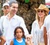 César Tralli, Ticiane Pinheiro e a filha do casal, Manuela, curtiram o domingo (25) no Rio de Janeiro