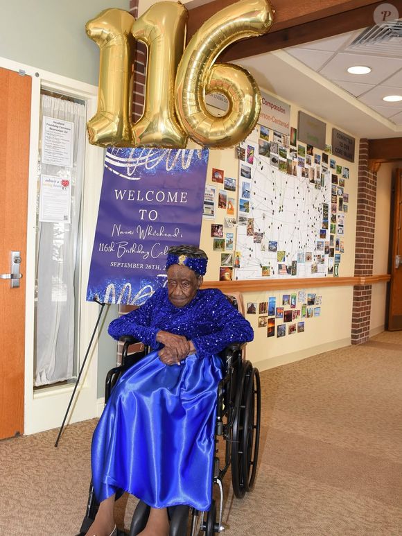 Naomi Whitehead completou 116 anos em 26 de setembro. Nascida em 1910, em uma fazenda na Geórgia, Naomi é a pessoa viva mais velha dos Estados Unidos
