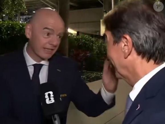 Presidente da Fifa Gianni Infantino quase entregou torcida para Argentina no jogo contra Cabo Verde: 'Um abraço para toda a Argentina e parabéns, porque o coração, nesta noite... também os neutros, que estávamos com os dois lados, bom... espetacular'