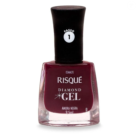 Esmalte Amora Negra Diamond Risqué