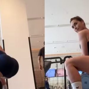 Longe da quadra da Grande Rio, Virgínia Fonseca apareceu nas redes sociais treinando em uma academia em Dubai, onde cumpre compromissos profissionais