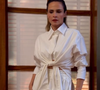 Ana Paula Renault compareceu ao ‘Mais Você’ desta quarta-feira (22) com um look off white