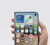 Fechado, o iPhone Duo conta com uma tela externa Super Retina XDR de 5,4 polegadas