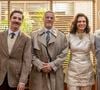 Marcello Novaes e Malu Galli com elenco da novela Garota do Momento