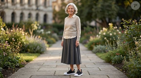 Aos 80 anos, minha bisa não abre mão do estilo e elegeu o Adidas Slip On Streettalk Feminino, na cor 'Pantera Negra', como seu tênis favorito para o dia a dia por unir praticidade, conforto e um visual moderno