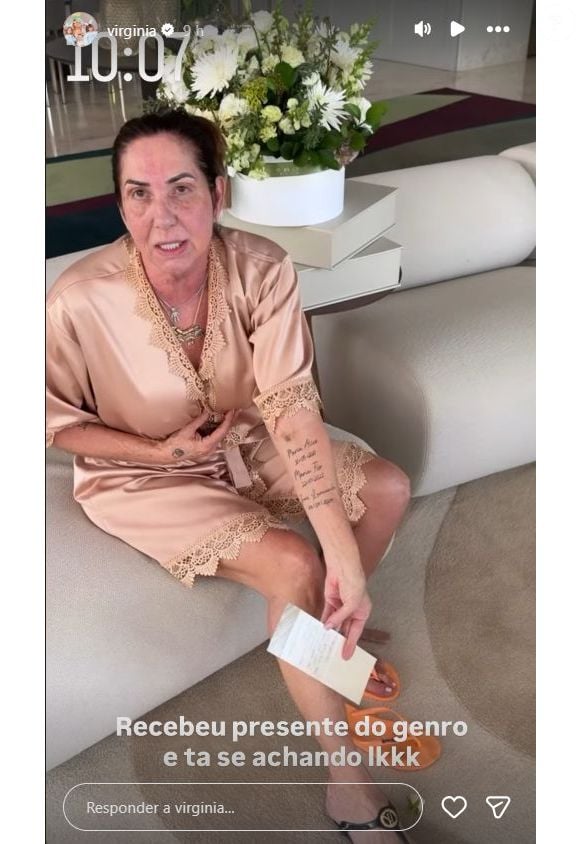 Vini Jr. também presenteou a mãe de Virgínia Fonseca neste Dia das Mães