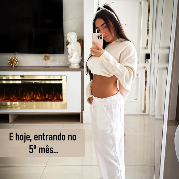 Amabylle Eiroa está grávida do primeiro filho, o quinto neto de Zezé Di Camargo