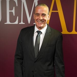 Alexandre Borges na festa de lançamento de 'Quem ama, cuida' nova novela das sete; evento ocorre em 14 de maio, em São Paulo