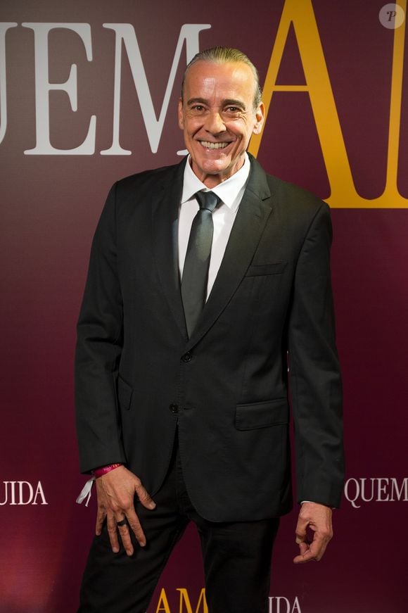 Alexandre Borges na festa de lançamento de 'Quem ama, cuida' nova novela das sete; evento ocorre em 14 de maio, em São Paulo