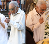 O comovente adeus de Gilberto Gil a Nana Caymmi em 20 fotos: cantor vai ao velório da ex-mulher e emociona com beijo na testa em despedida