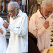 O comovente adeus de Gilberto Gil a Nana Caymmi em 20 fotos: cantor vai ao velório da ex-mulher e emociona com beijo na testa em despedida
