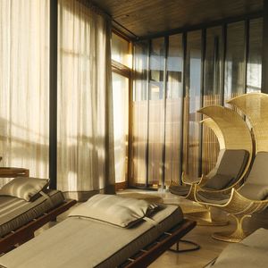 A área de relaxamento no Hotel Tierra Atacama.