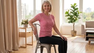 Pilates na cadeira em cinco minutos: uma rotina de quatro exercícios leves para maiores de 60 anos