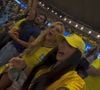 Virgínia foi assistir ao jogo do Brasil entre amigos