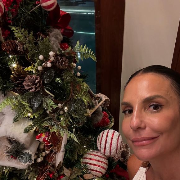 Ivete Sangalo passou o natal de branco