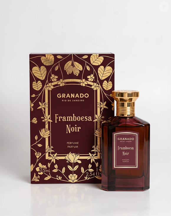 Framboesa Noir (Granado) - 75ml | R$ 345,00 - uma fragrância escura, licorosa e profunda, transformando a doçura da framboesa em uma experiência sofisticada e envolvente