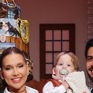 Virgínia Fonseca e Zé Felipe estiveram juntos nesta terça-feira (09), no aniversário de 1 ano de José Leonardo, filho caçula do ex-casal