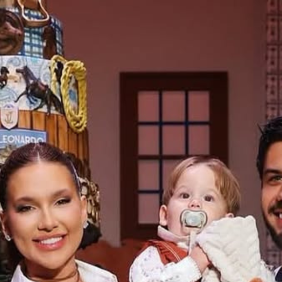 Virgínia Fonseca e Zé Felipe estiveram juntos nesta terça-feira (09), no aniversário de 1 ano de José Leonardo, filho caçula do ex-casal