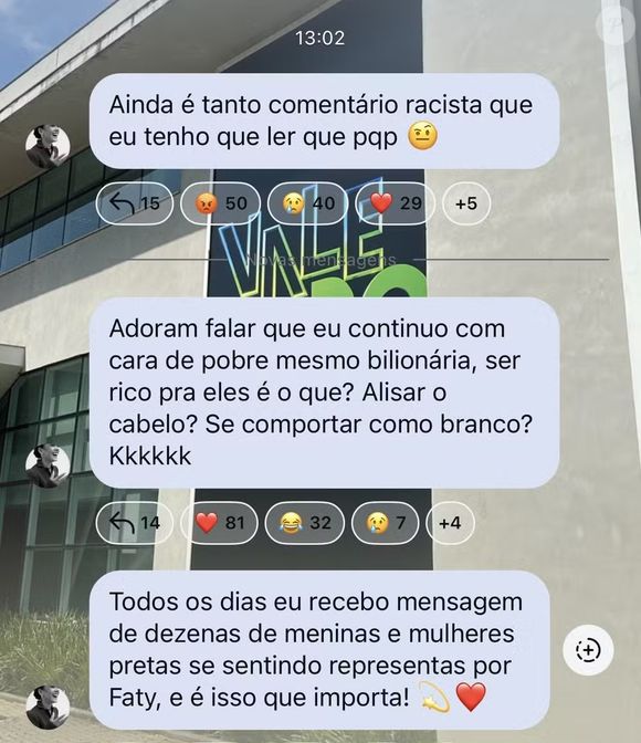 Bella Campos denuncia racismo em críticas ao seu visual como Maria de Fátima no Instagram