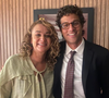 Atriz Aline Mateo ao lado de Chay Suede durante gravação da novela 'Quem ama cuida'