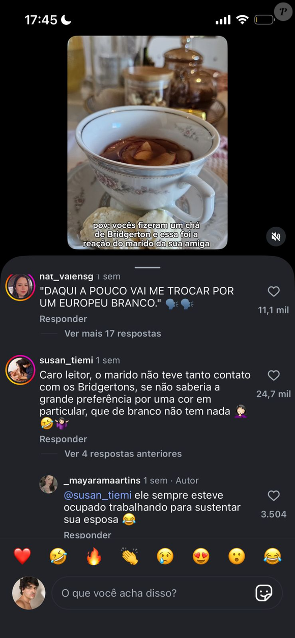 Série fenômeno da Netflix inspira evento entre amigas e áudio de marido vira destaque nos comentários