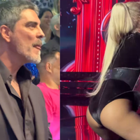 Com look cavado, Xuxa rebola ao som de funk na TV e reação de Junno Andrade diverte a web: 'O bicho chega se lambeu'. Veja o vídeo!