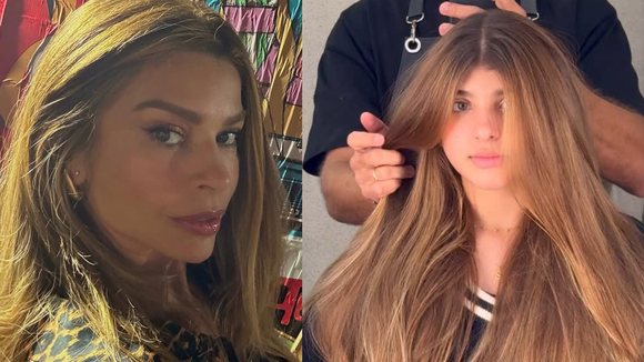 A cara da mãe! Filha de Grazi Massafera renova o visual e atriz enche Sofia de elogios: 'Uma loucura de linda'