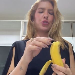 Grávida pela 2ª vez, Lore Improta já relatou desejo de banana com leite em pó: 'Não tem nem duas horas, comi macarrão, frango, farofa e minha barriga está roncando'