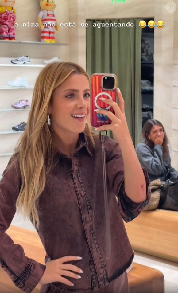 Amiga de Jade Picon, Nina presenciou a queda da artista