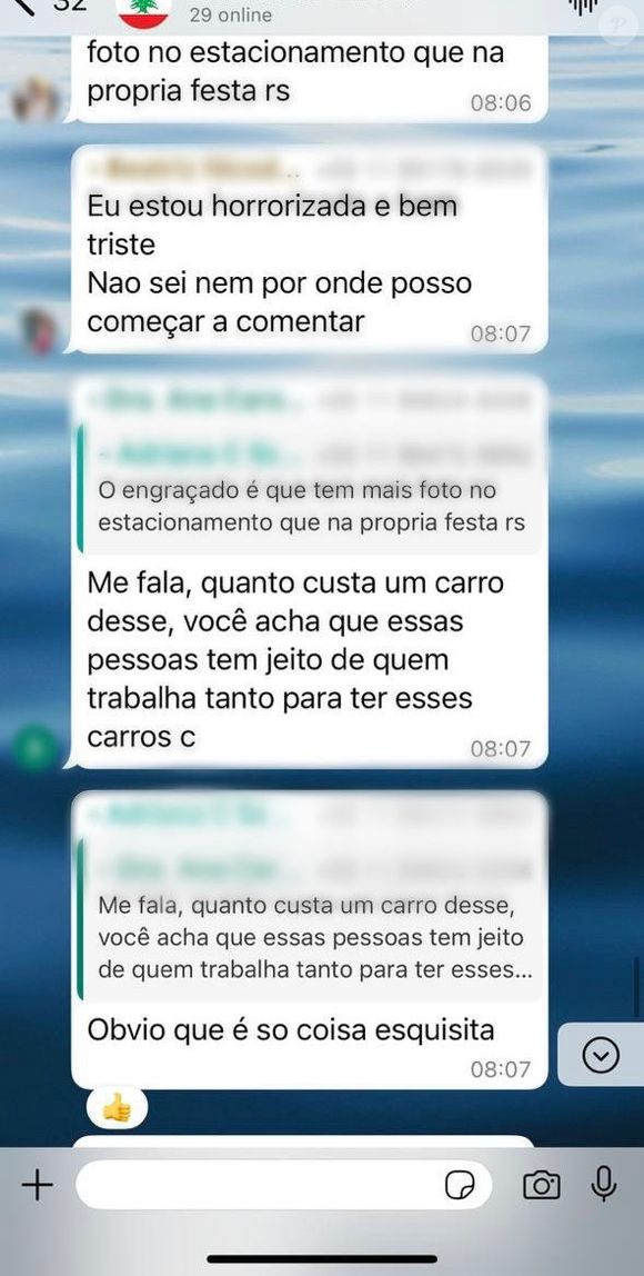 Prints mostram associados de clube famoso em que casamento de Buzeira aconteceu detonando influencer e o acusando de ser 'bandido'