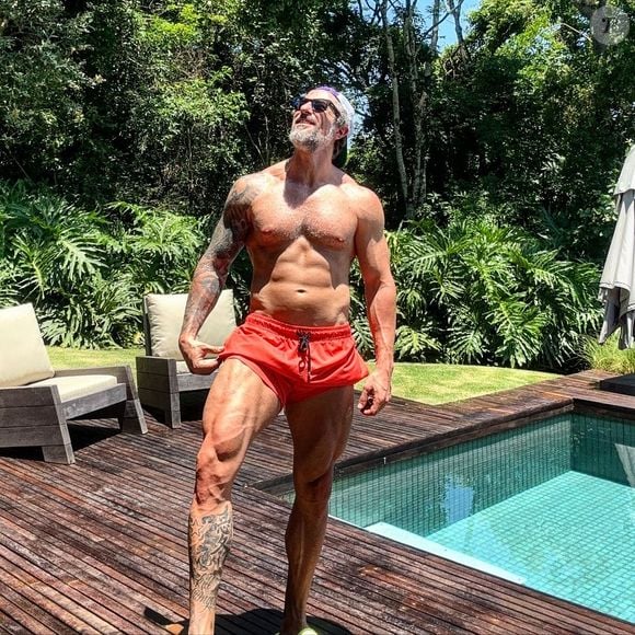 Mesmo nas férias, Marcos Mion mantém rotina pesada de academia e costuma compartilhar treinos intensos nas redes sociais