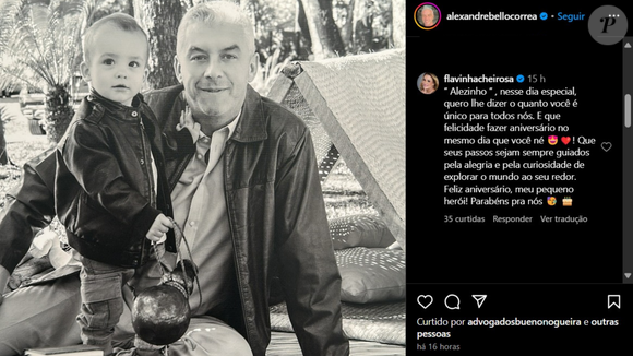 Flavinha Cheirosa tieta filho de Alexandre Correa, expõe coincidência e agita rumores de affair