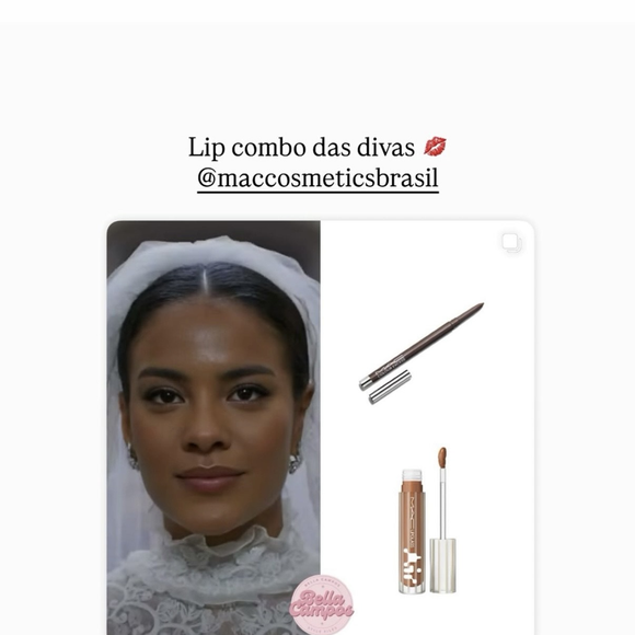 'Lip Combo de diva': Bella Campos mostrou na web detalhes dos produtos