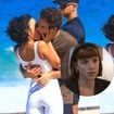 Abre o olho, chérie! Bella Campos e Humberto Carrão protagonizam 'beijo de cinema' em gravação de 'Vale Tudo' na praia. Fotos!