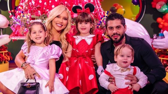 Virgínia Fonseca e Zé Felipe em momento de descontração no aniversário da filha